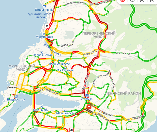 Карта транспорта владивостока онлайн в реальном