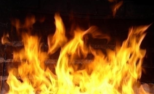 В Лесозаводске ликвидировали пожар на придомовой территории