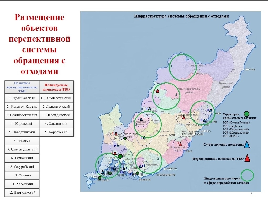 Карта промышленности дальнего востока