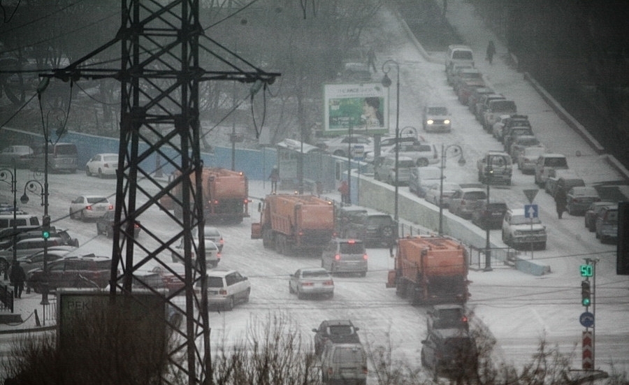 Снег в приморье сегодня